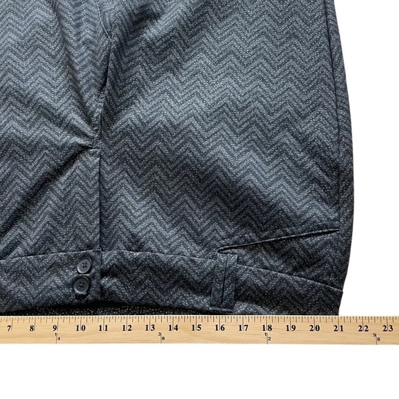 Torrid Women's Size 22R Ponte Stretch Ankle Skinny Pant-Grey Chevron Sparkle - Picture 9 of 14